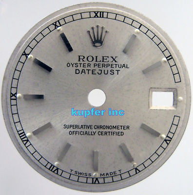 Rolex Ladies Datejust Dial - Railroad Tracks - Kupfer Jewelry