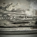 "Diamond Emily" 18kwg Solid wide love-cuff Bracelet by Kupfer Design