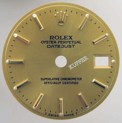 Rolex Ladies Datejust Dial - Champagne - Kupfer Jewelry