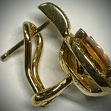 POIRAY of Paris "Golden Dreams" Diamonds & Citrine Earrings