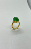 Rare "Jelly Bean" Natural Jade Ring by Kupfer Design