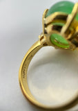 Rare "Jelly Bean" Natural Jade Ring by Kupfer Design