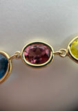 "Rain of Colors" Gem Linked Bracelet by Kupfer Design