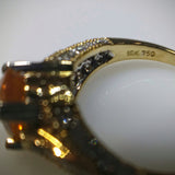 Kupfer Jewelry Natural Certified Golden Sapphire in Yellow Gold Ring by Kupfer Jewelry Design - Kupfer Jewelry - 3