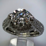 Verdi Verdi Micro-Pavé 18kwg Engagement Ring (Mounting Only) - Kupfer Jewelry - 2