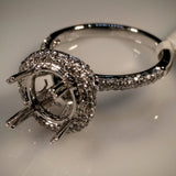 EmilyK. Engagement Ring in 18kt White Gold by EmilyK. (Mounting ONLY) - Kupfer Jewelry - 1