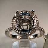 EmilyK. Engagement Ring in 18kt White Gold by EmilyK. (Mounting ONLY) - Kupfer Jewelry - 2