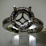 EmilyK. Engagement Ring in 18kt White Gold by EmilyK. (Mounting ONLY) - Kupfer Jewelry - 3