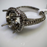 Danhov Couture Engagement Ring in 18kt White Gold by Danhov Couture (Mounting ONLY) - Kupfer Jewelry - 1