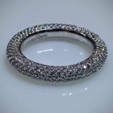Giorgio Visconti Giorgio Visconti Micro Pave White Gold Wedding Band - Kupfer Jewelry - 1