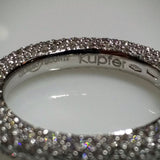 Giorgio Visconti Giorgio Visconti Micro Pave White Gold Wedding Band - Kupfer Jewelry - 4