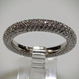 Giorgio Visconti Giorgio Visconti Micro Pave White Gold Wedding Band - Kupfer Jewelry - 3