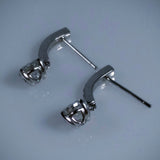 Kupfer Jewelry Diamond "Perfection" Earrings, Hand-Made - Kupfer Jewelry - 4